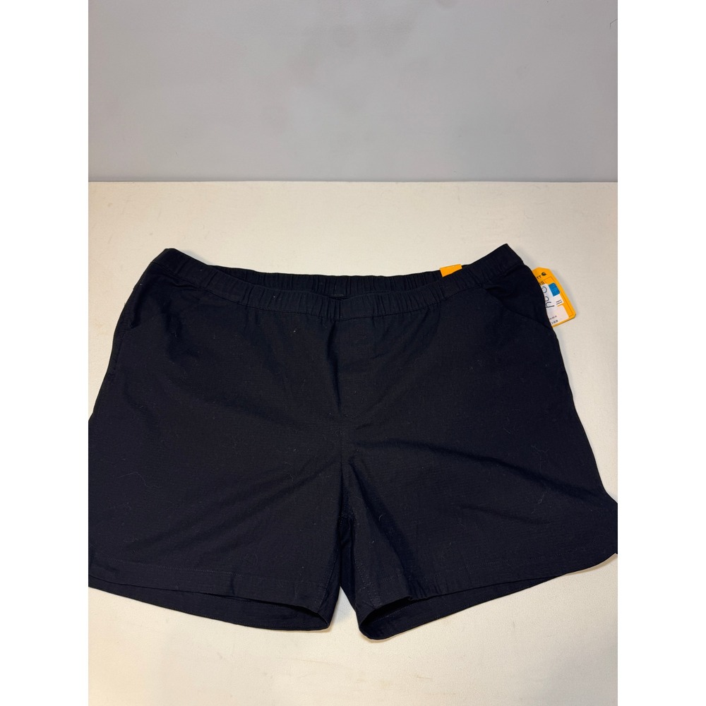 Carhartt Womens‎ 3X Black Rugged Flex Relaxed Fit Canvas Shorts 6 Inch Inseam